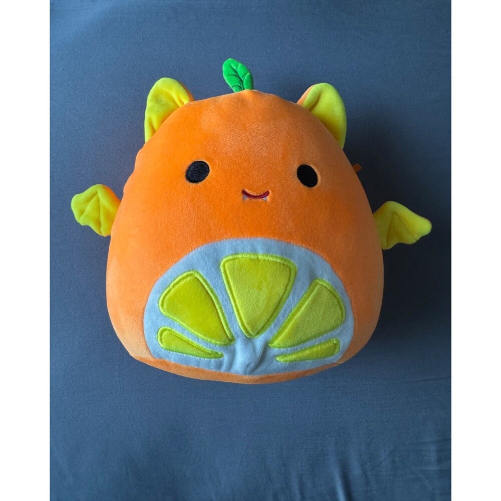Squishmallow Plush Barnet the Orange Fruit Bat 8" Blacklight Halloween Cute Toy